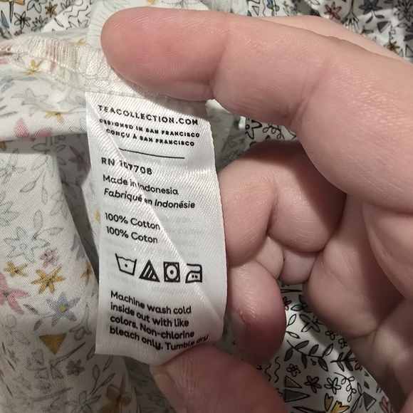 NWT Tea Collection Multicolor Floral Ruffle Dress - Picture 6 of 6